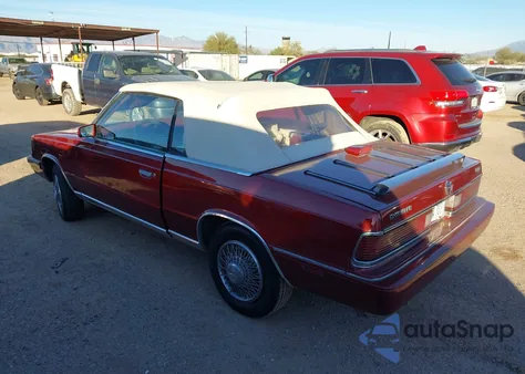 1986 Chrysler Lebaron z USA, uszkodzony, nr VIN 1C3BC55D0GG192177